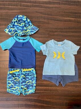 Nordstrom Baby Bundle of Swim Set and Outfit Size 3 mos NEW